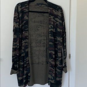 Sanctuary Long Sleeve Camo Cardigan